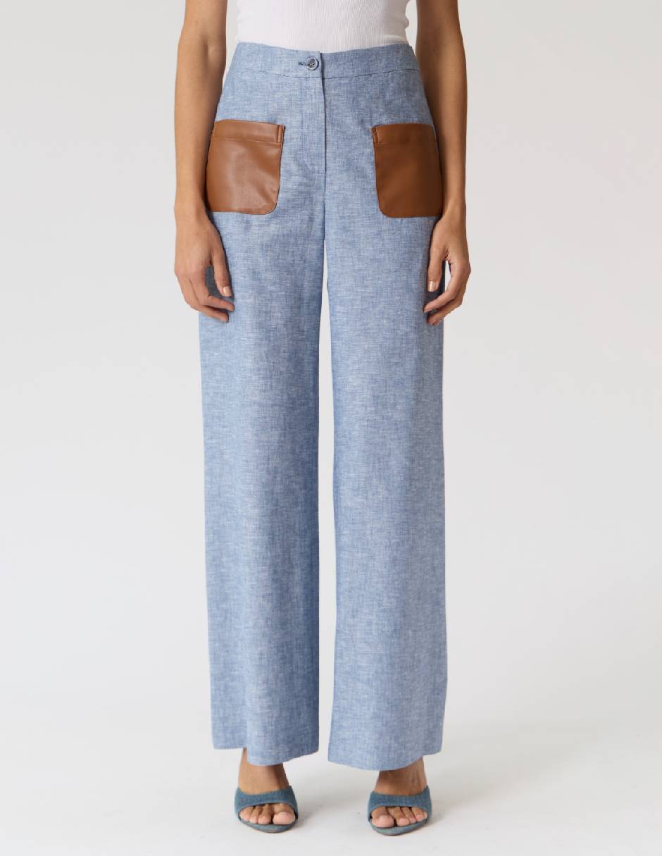 Pantalón regular regular para mujer